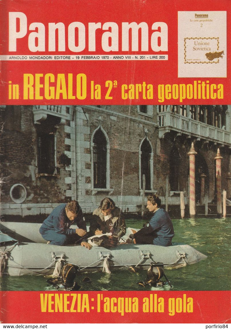 RIVISTA PANORAMA N. 201 19 FEBBRAIO 1970 VENEZIA L'ACQUA ALLA GOLA - Erstauflagen