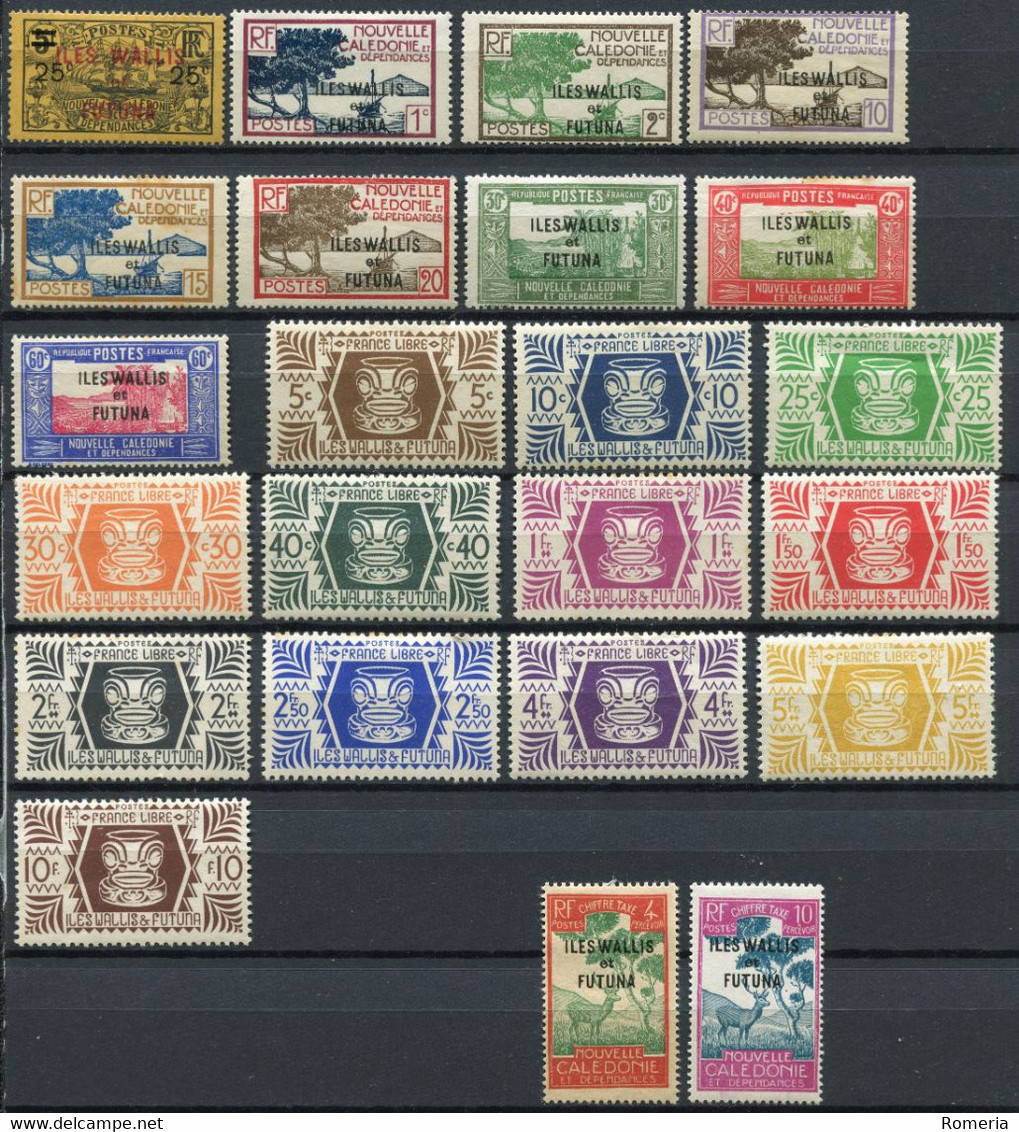 Wallis Et Futuna - 1924 - 1944 - Lot Timbres * TC + Taxes - Nºs Dans Description - Usati