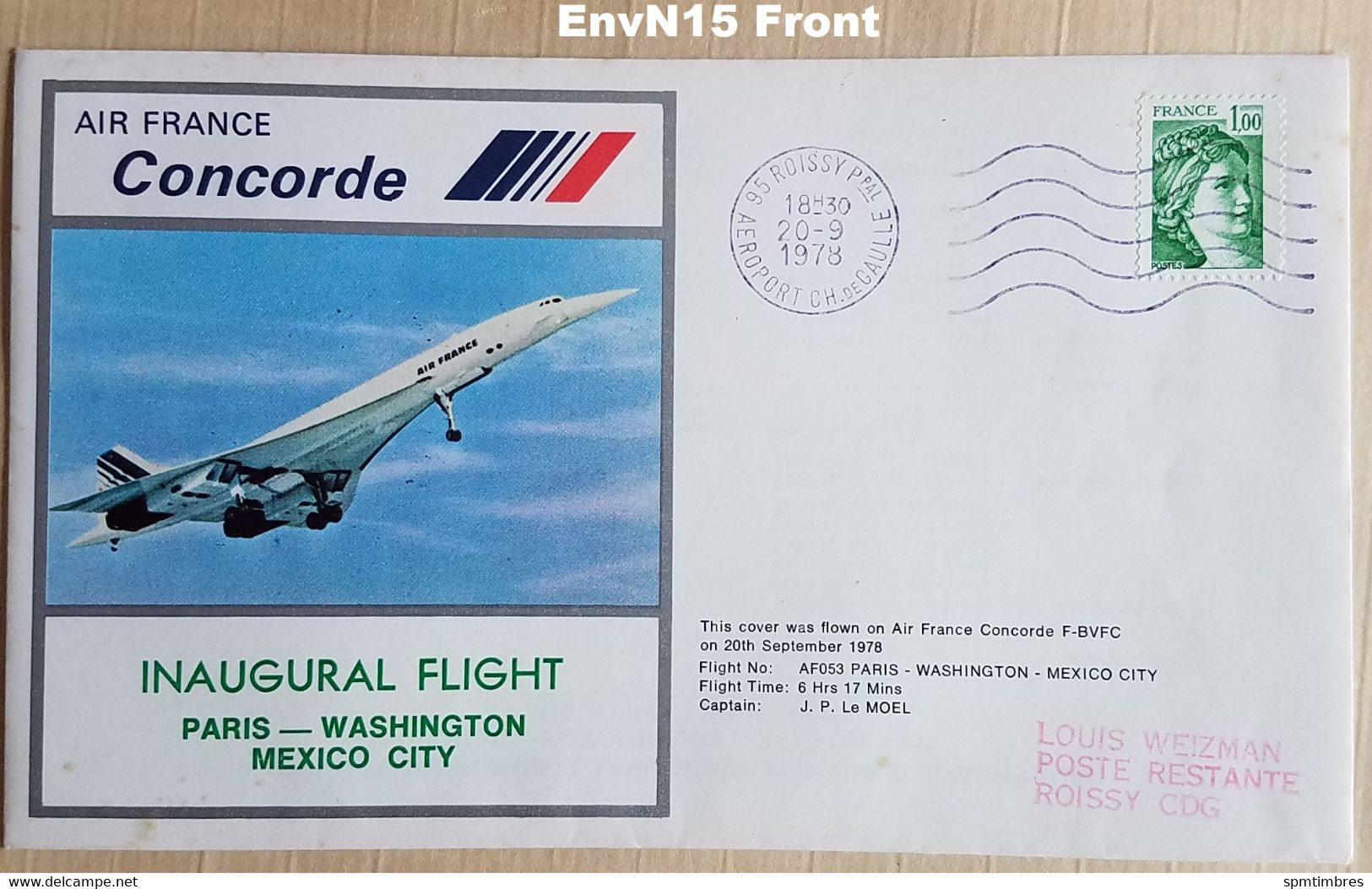 #49 Concorde aircraft onboard Carried / private correspondence / remaining post / first day covers and more