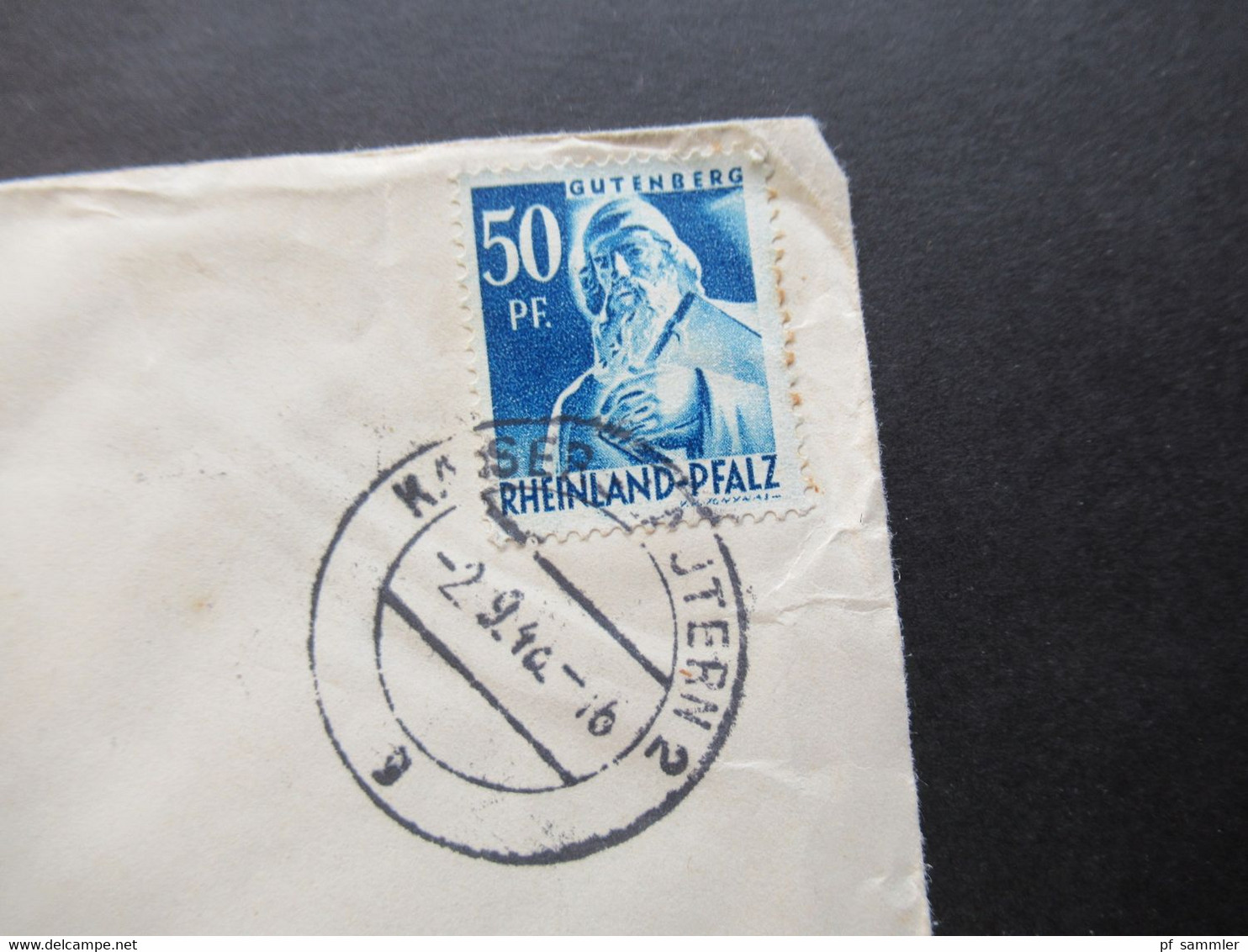 Französische Zone 1948 Rheinland Pfalz Nr.26 EF Auf Auslands Brief Nach England / Kaiserslautern - Lancs - Renania-Palatinato