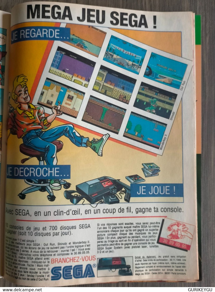 PIF GADGET N°1072 Jeu Vidéo SEGA  Poster PIF ET HERCULE  1989 Alain BOUGRAIN DUBOURG - Pif & Hercule