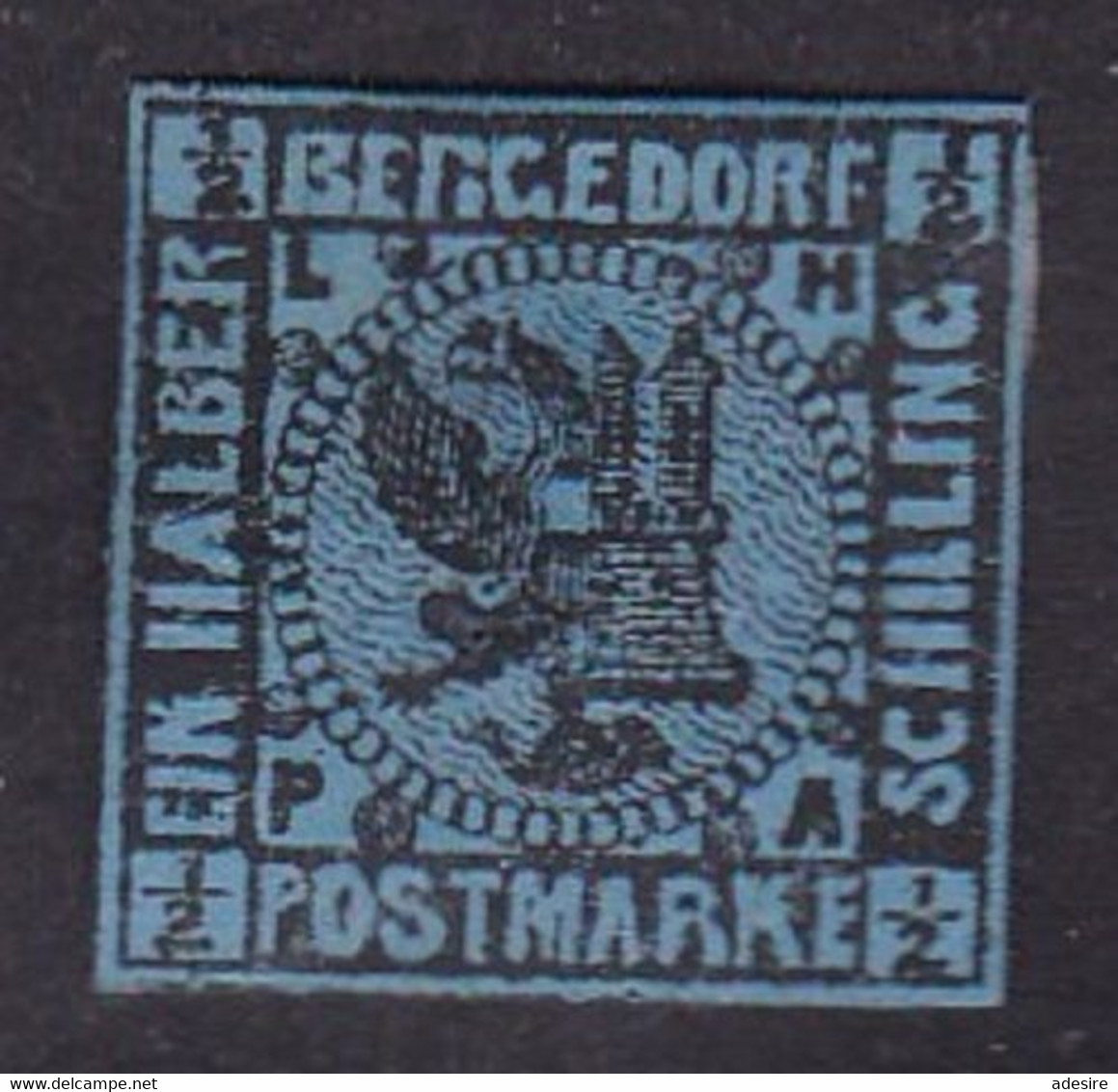 BERGEDORF 1867 - 1/2 Schilling Blau * G Mit Falz Siehe Bilder, Katalogwert > 47 € ... - Bergedorf