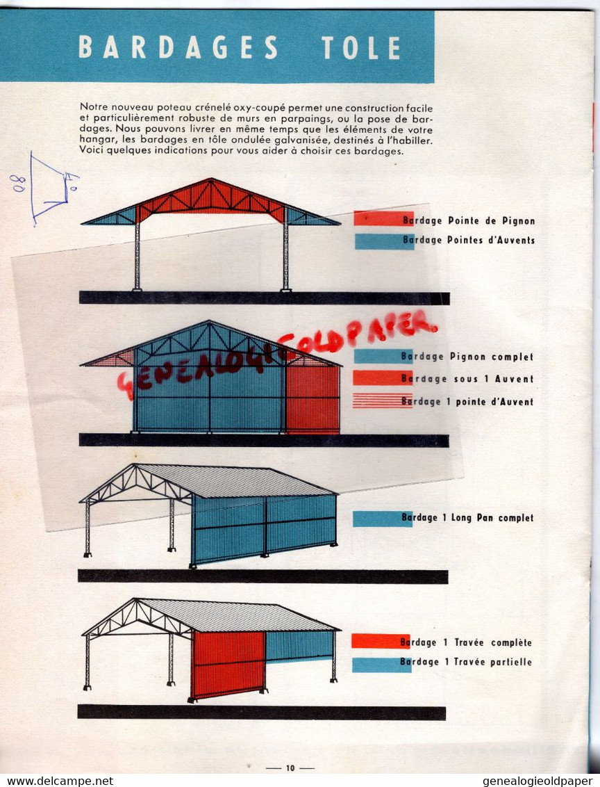 37- LA HAYE DESCARTES- RARE CATALOGUE  BARBOT FILS- HANGAR HANGARS METALLIQUES -CLAUDE COQUELIN -18-COUST-AGRICULTURE