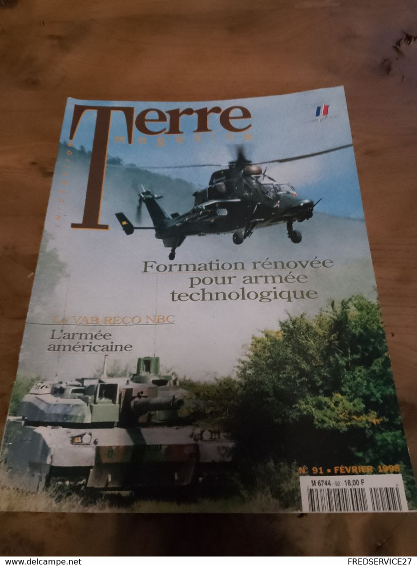 76/ TERRE MAGAZINE SOMMAIRE EN PHOTO N° 92 1998 FORMATION RENOVEE POUR ARMEE TECHNOLOGIQUE - Weapons