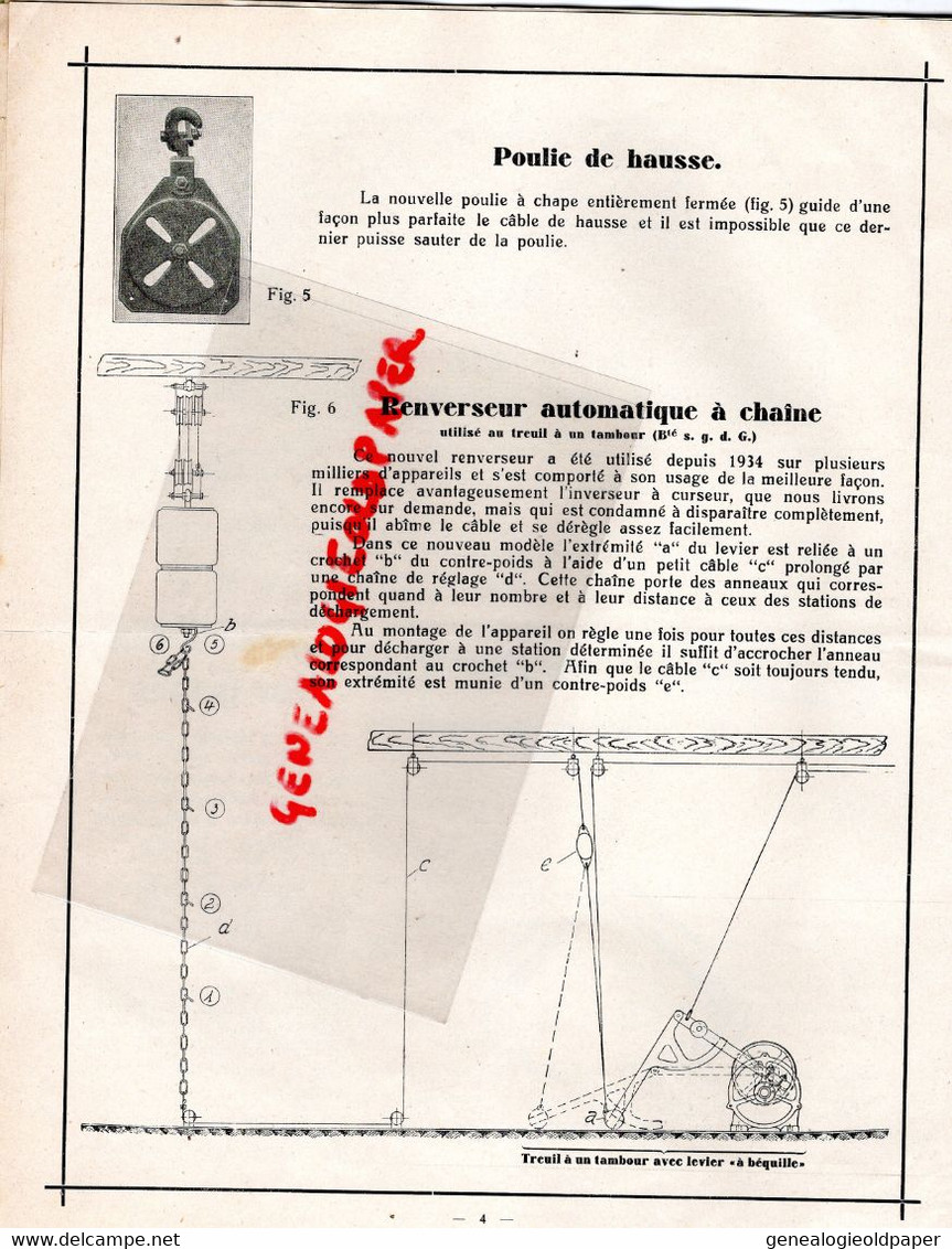 68-COLMAR-03-MOULINS-RARE PUBLICITE BRENCKMANN ITTEL-DECHARGEURS AGRICULTURE- ETS. CHAMBON 10 PLACE REPUBLIQUE 1936 - Landbouw