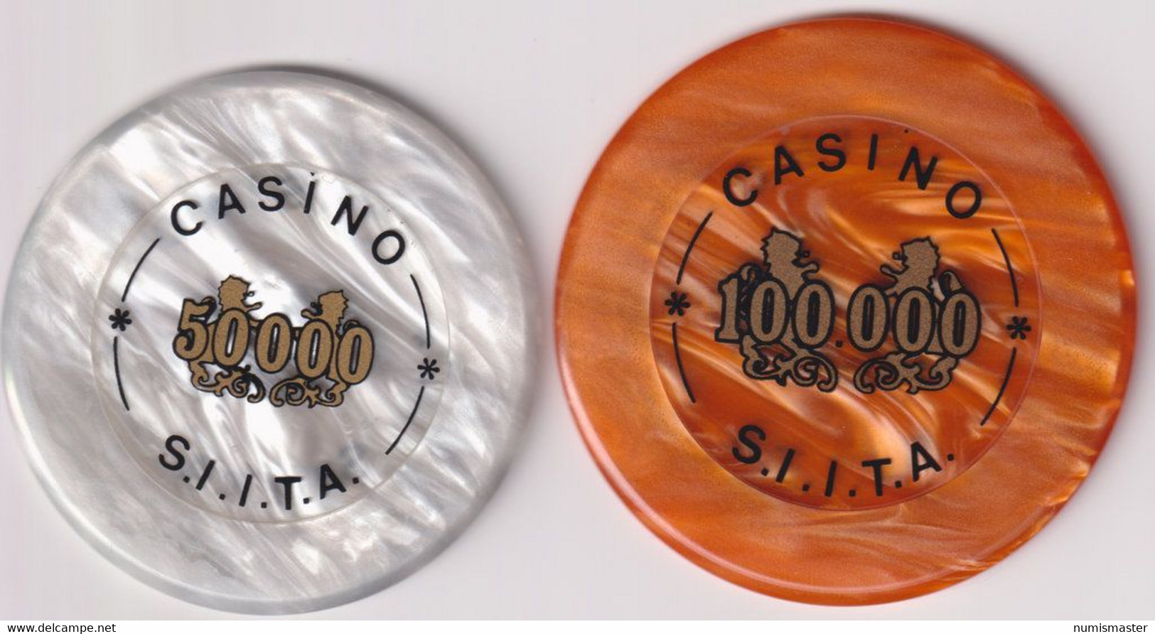 ITALY , CASINO S.I.I.T.A. , 50 000 & 100 000 LIRE - Casino