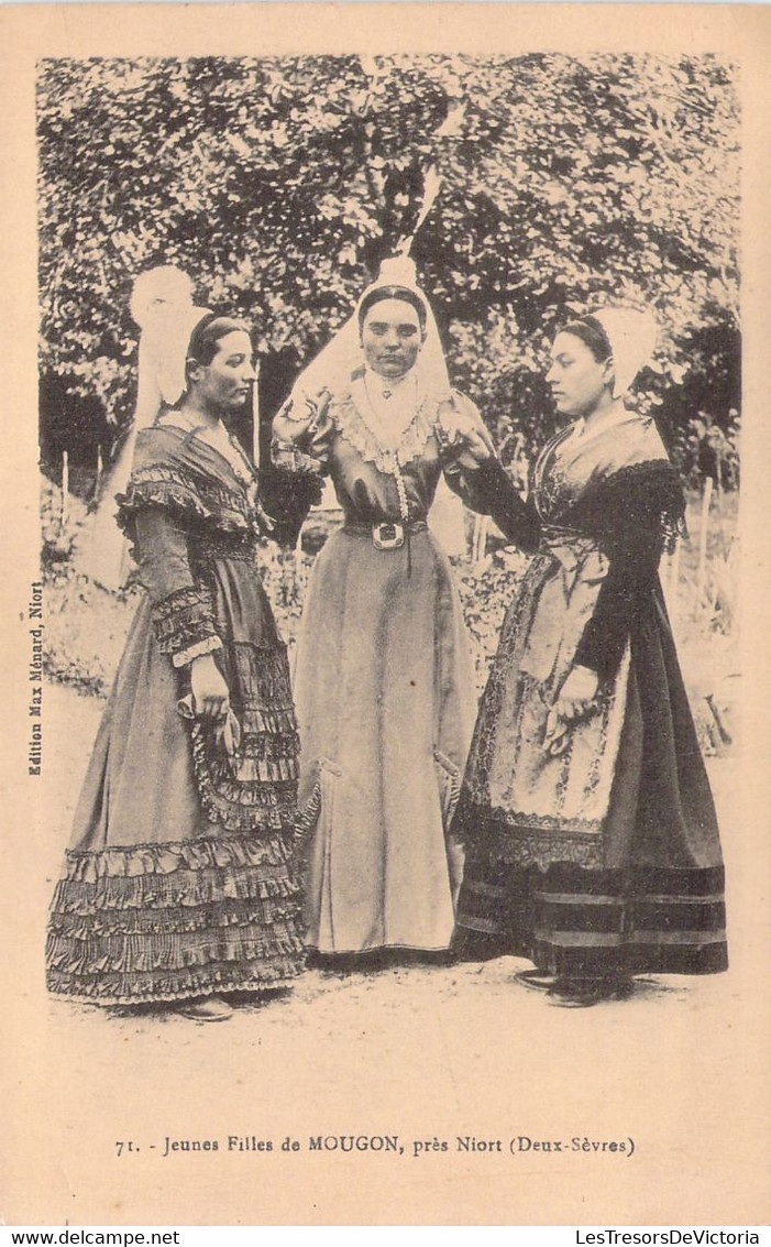 FRANCE - 79 - MOUGON - Jeunes Filles De Mougon Au XIXè - Folklore - Carte Postale Ancienne - Autres & Non Classés