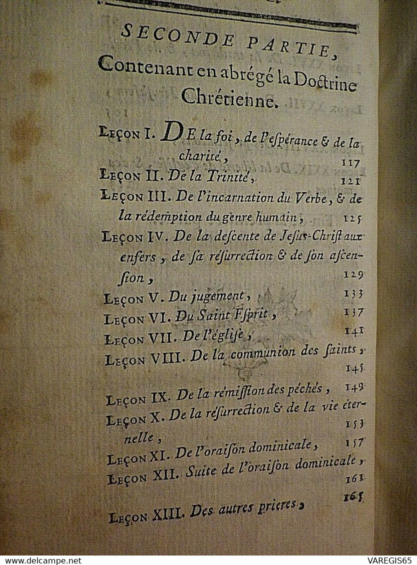 PETIT CATECHISME HISTORIQUE - HISTOIRE SAINTE ET DOCTRINE CHRETIENNE - EDITION ORIGINALE 1683 - 22 GRAVURES