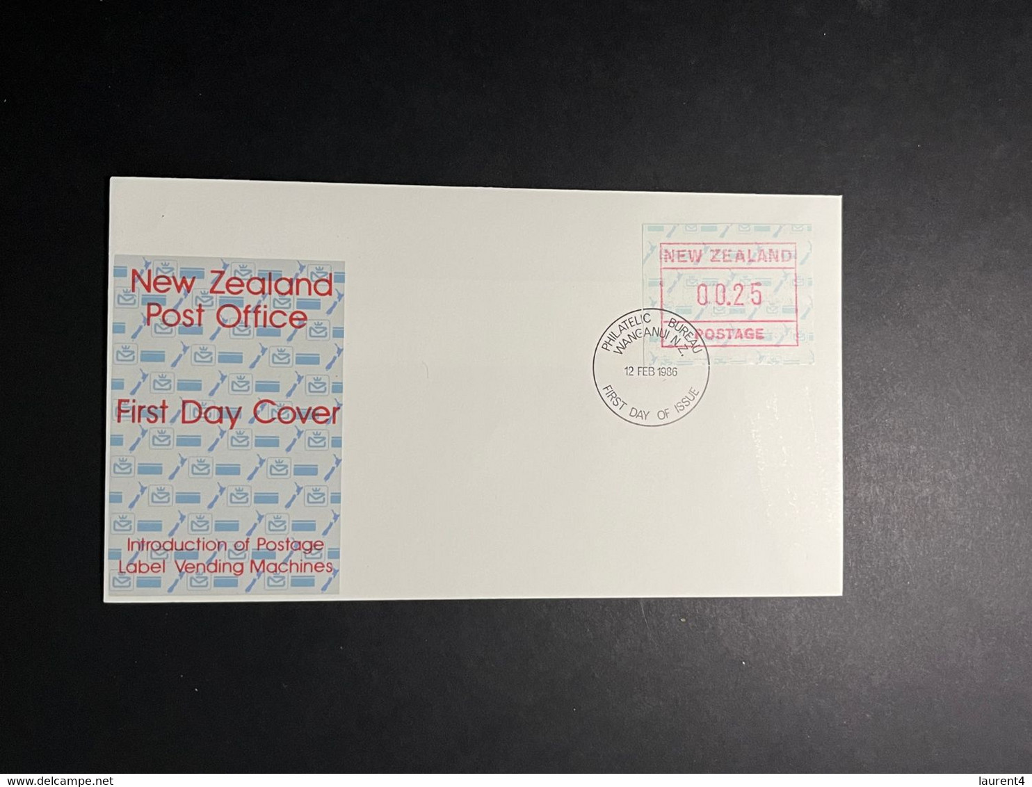 (1 P 4) New Zealand FDC - 1986 - Postage Label Introduction - FDC