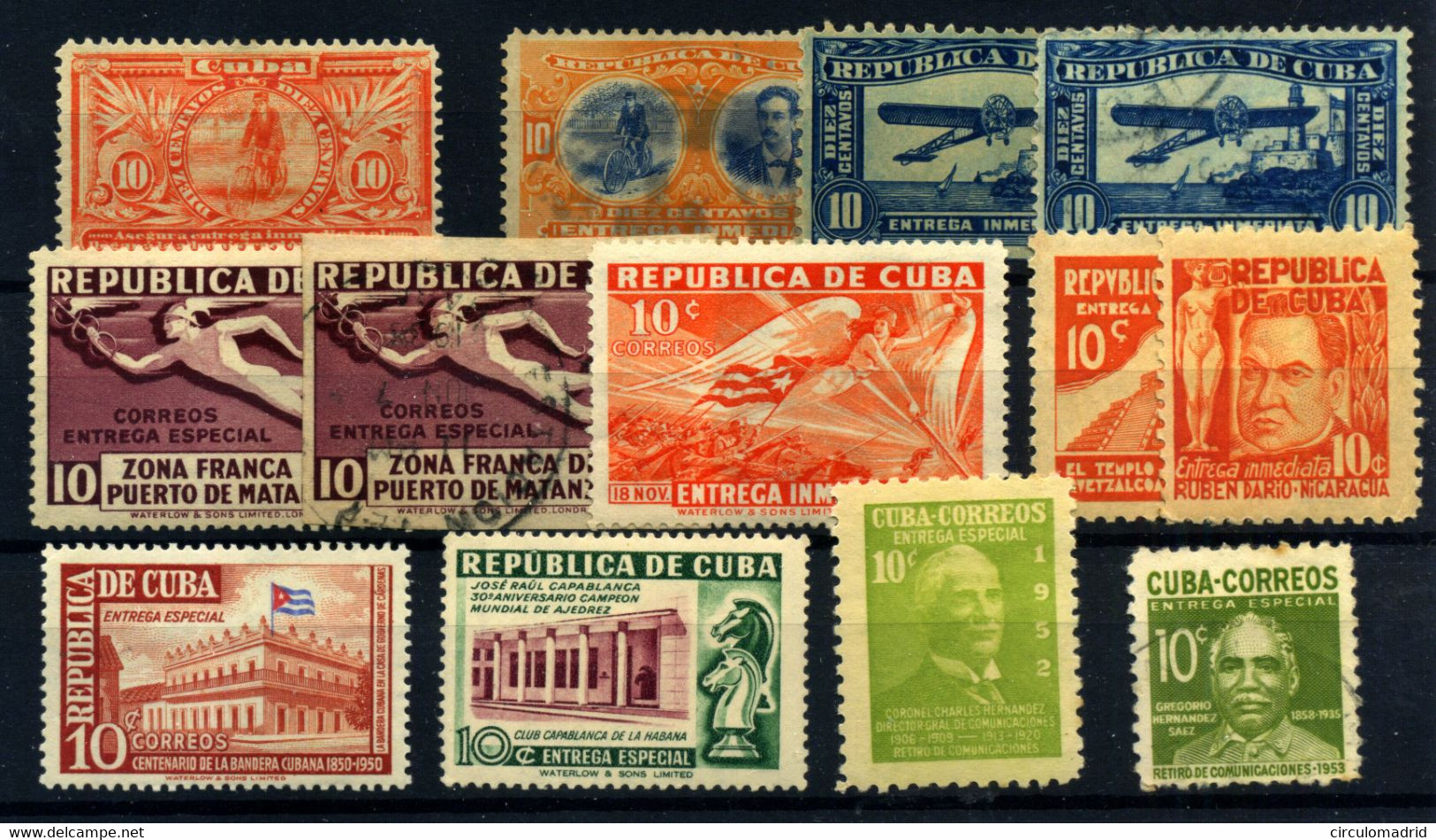 Cuba (Urgentes) Nº 2*, 3/6 Usados, 6*, 7/9**, 11/12**, 15*, 16 Usado. Año 1899/953 - Timbres Express