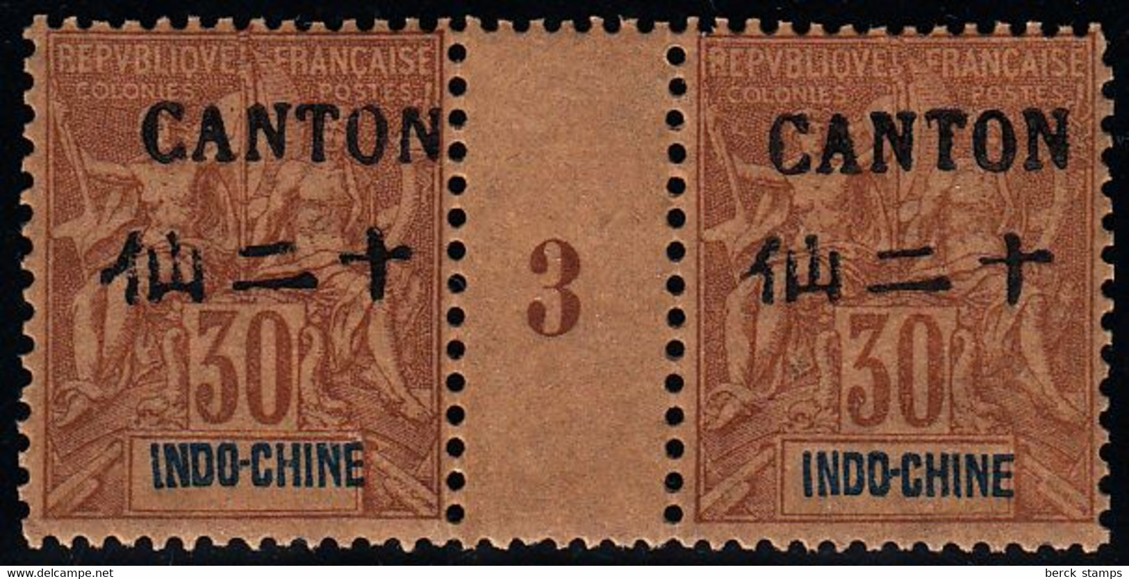 CANTON - N° 26** - MILLÉSIME 3  - 1893 - Très Beau - Nuevos