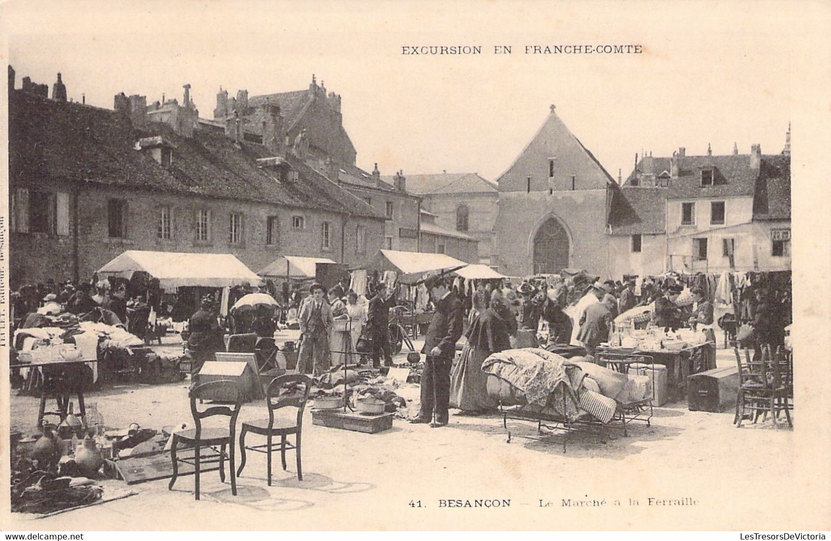 FRANCE - 25 - Besançon - Excursion En Franche Comté - Le Marché à La Ferraille - Animée - Carte Postale Ancienne - Besancon