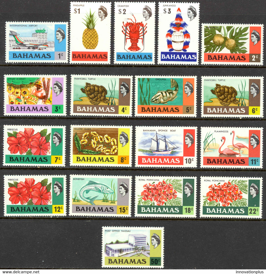 Bahamas Sc# 313-330 MNH 1971 Definitives - 1963-1973 Interne Autonomie