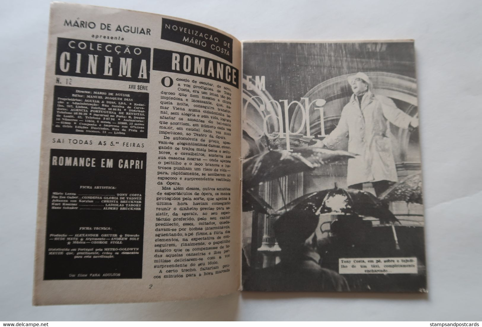 Portugal Revue Cinéma Movies Mag 1959 For The First Time Zsa Zsa Gabor Mario Lanza Columba Dominguez - Cinema & Television