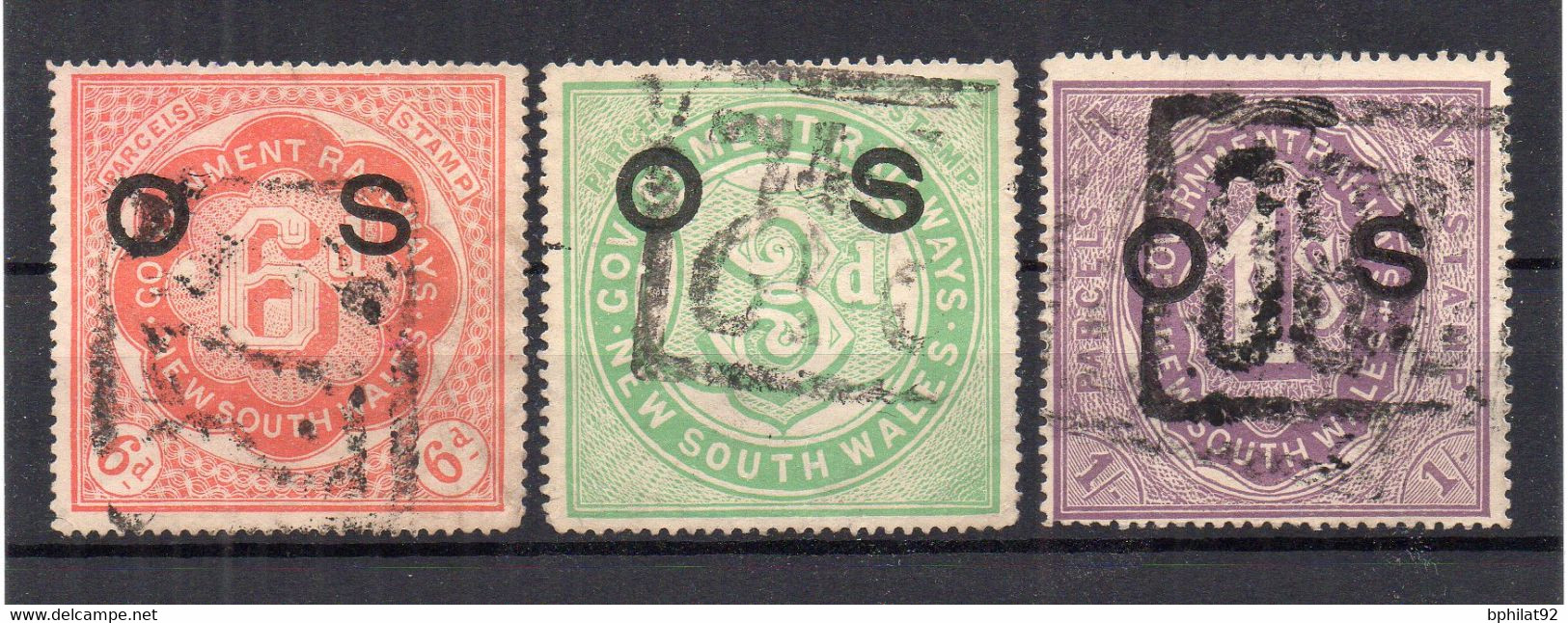 !!! NEW SOUTH WALES, 3 COLIS POSTAUX OBLITERES - Used Stamps