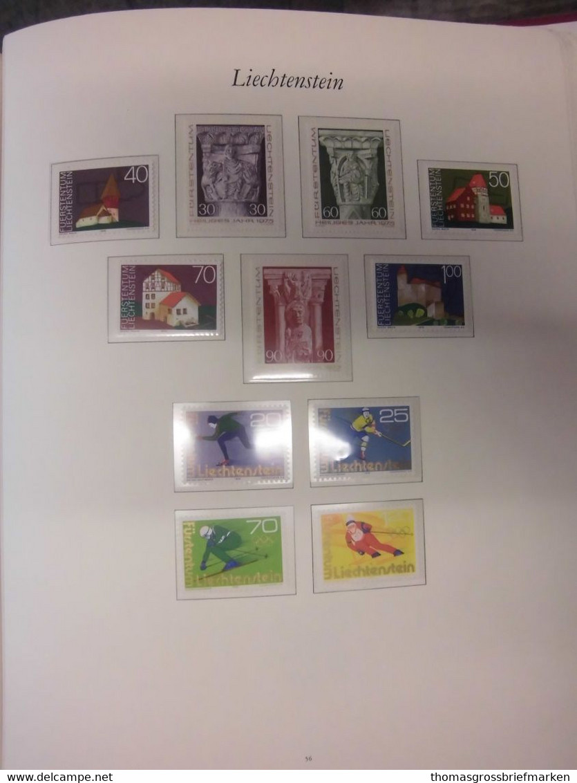 Sammlung FL Liechtenstein aus 1960-1994 postfrisch in Borek + viele Extra (80097