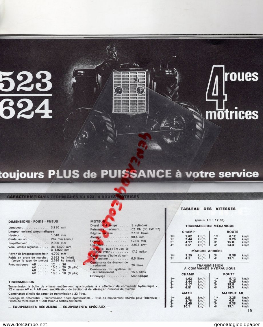 59- CROIX-60-MONTATAIRE-52-ST SAINT DIZIER-PARIS- RARE CATALOGUE TRACTEUR TRACTEURS HARVESTER 1969-MOISSON AGRICULTURE