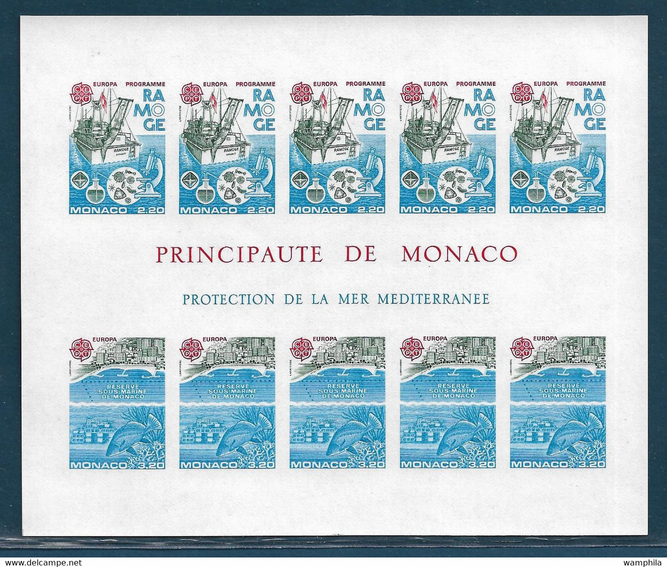 Monaco Bloc N°34a** Non Dentelé. Europa 1986 Cote 465€. - Abarten