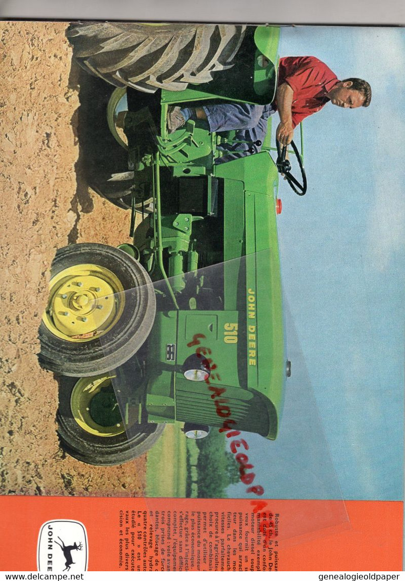 45- FLEURY LES AUBRAIS-RARE CATALOGUE JOHN DEERE- TRACTEURS  TRACTEUR DE 28 A 143 CH-AGRICULTURE-MACHINE AGRICOLE