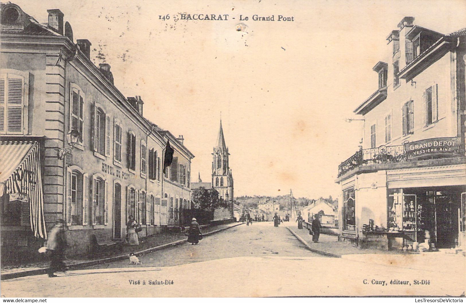 FRANCE - 54 - BACCARAT - Le Grand Pont - Cuny éditeur - Carte Postale Ancienne - Baccarat