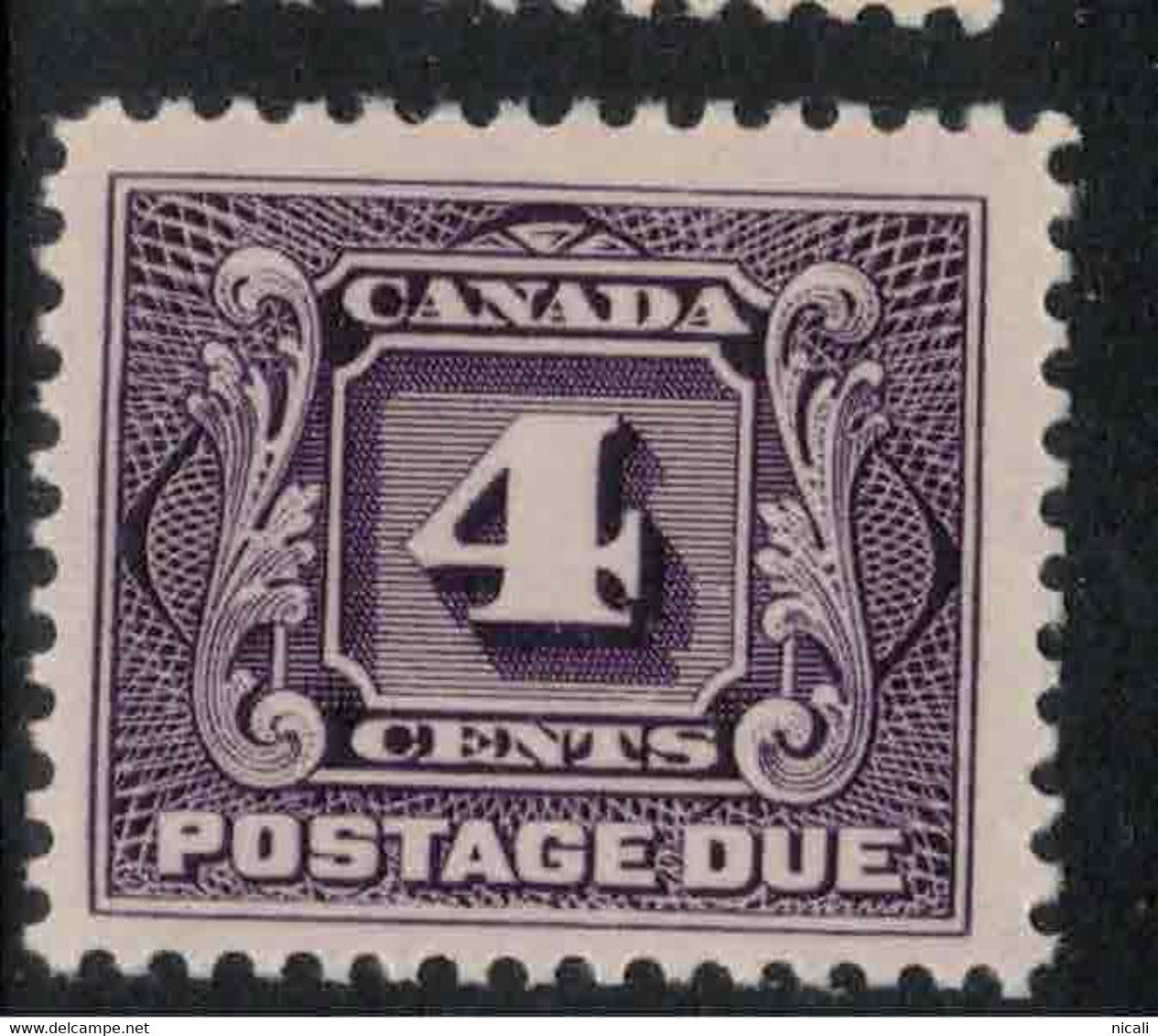 CANADA 1906 4c Violet Postage Due SG D5 HM #BDP1 - Impuestos