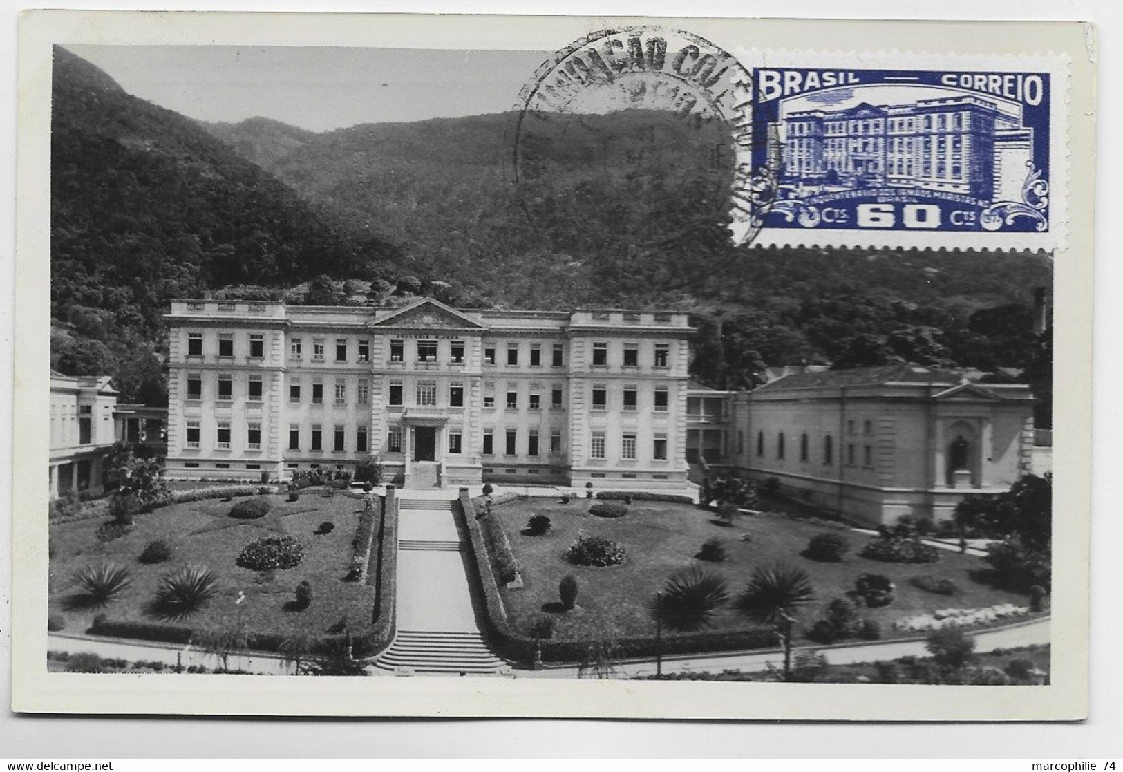 BRASIL BRESIL  CARTE MAXIMUM 60 CTS COLEGIO SAO JOSE - Maximumkarten