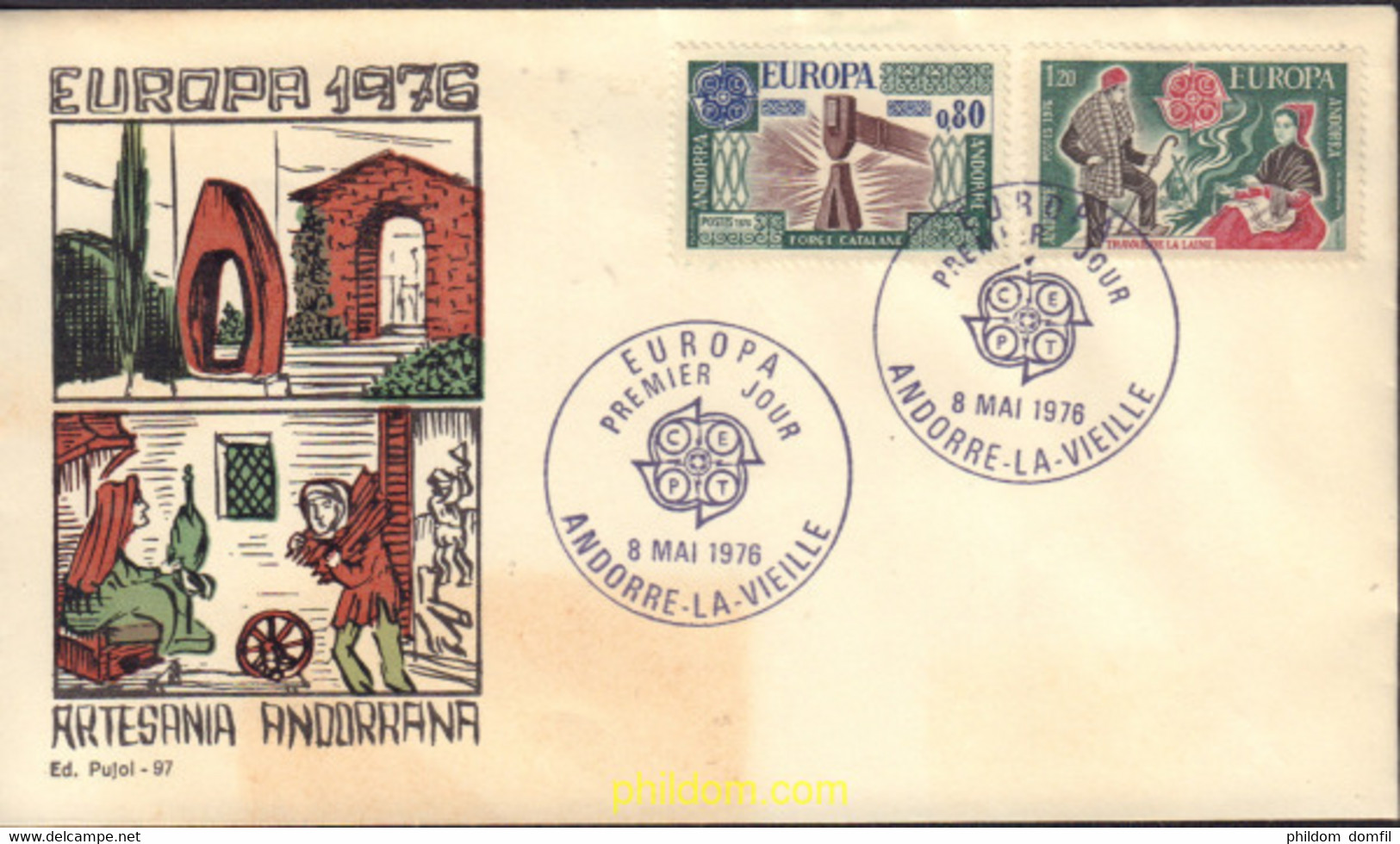 578212 MNH ANDORRA. Admón Francesa 1976 EUROPA CEPT 1976 - ARTESANIA - Collezioni