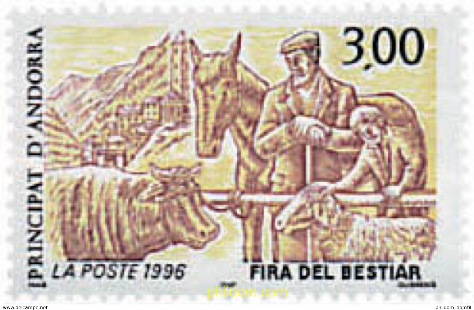 46127 MNH ANDORRA. Admón Francesa 1996 FERIA DE GANADERIA - Collections