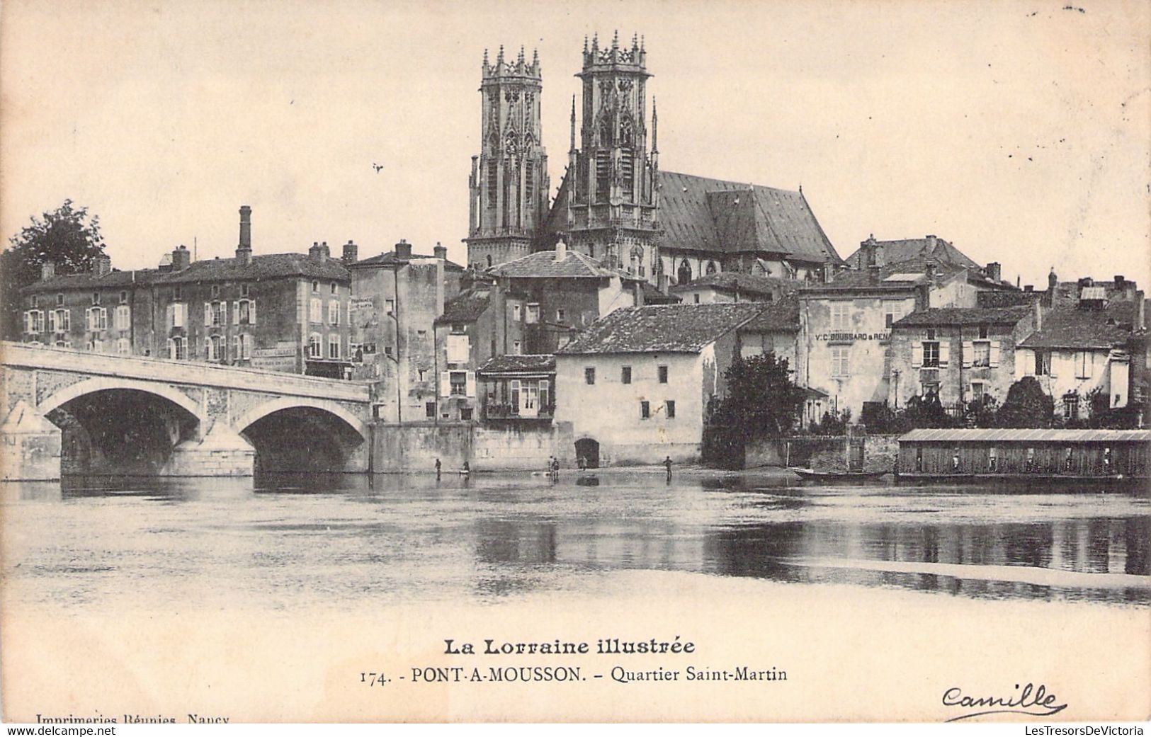 FRANCE - 54 - Pont A Mousson - Quartier Saint Martin - Carte Postale Ancienne - Pont A Mousson