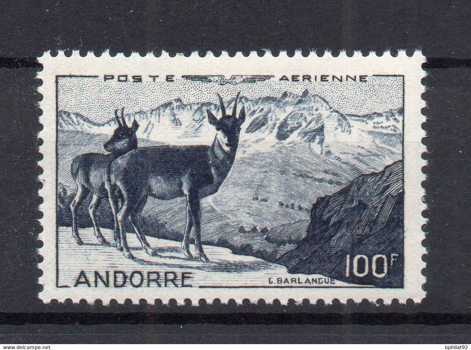 !!! ANDORRE, PA N°1 NEUVE ** - Poste Aérienne