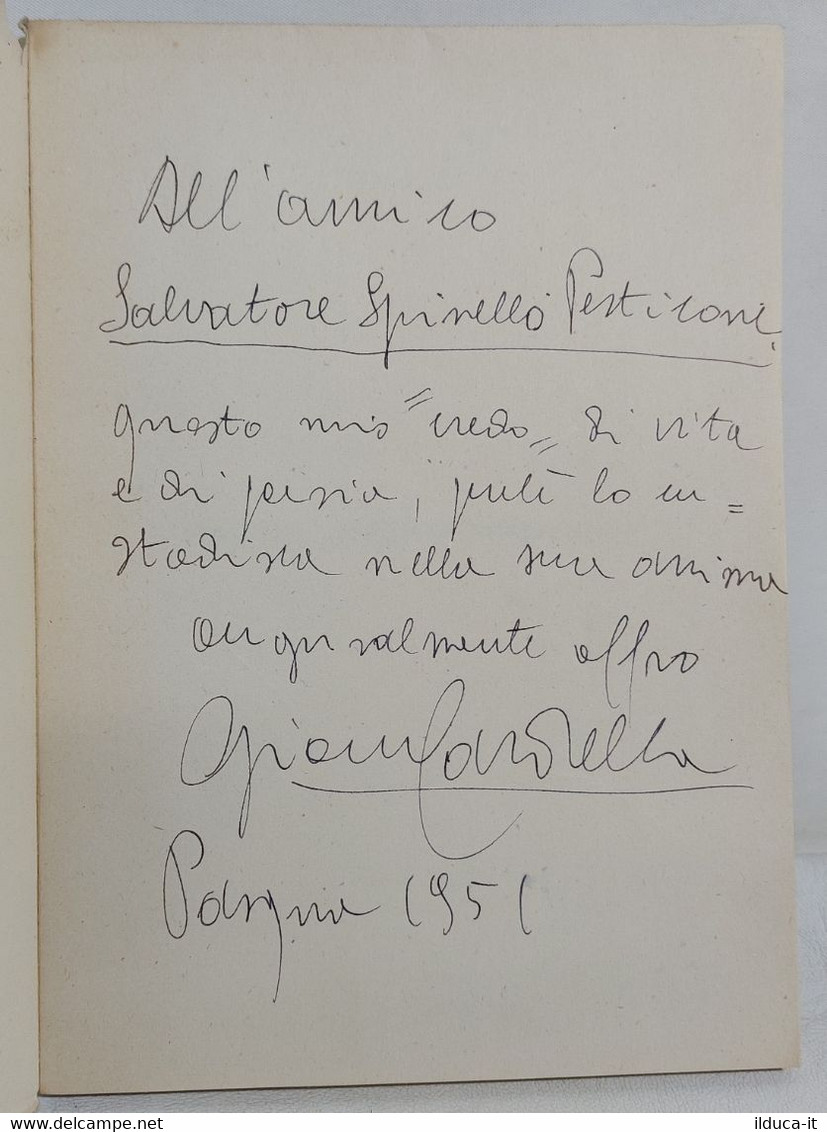 I112639 Giovanni Cardella - Sagra Dello Spirito - Il Tempio 1951 AUTOGRAFATO - Religion