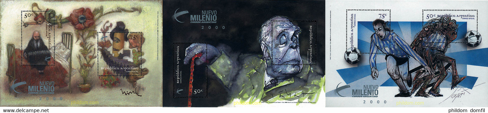 75814 MNH ARGENTINA 1999 NUEVO MILENIO - Gebruikt