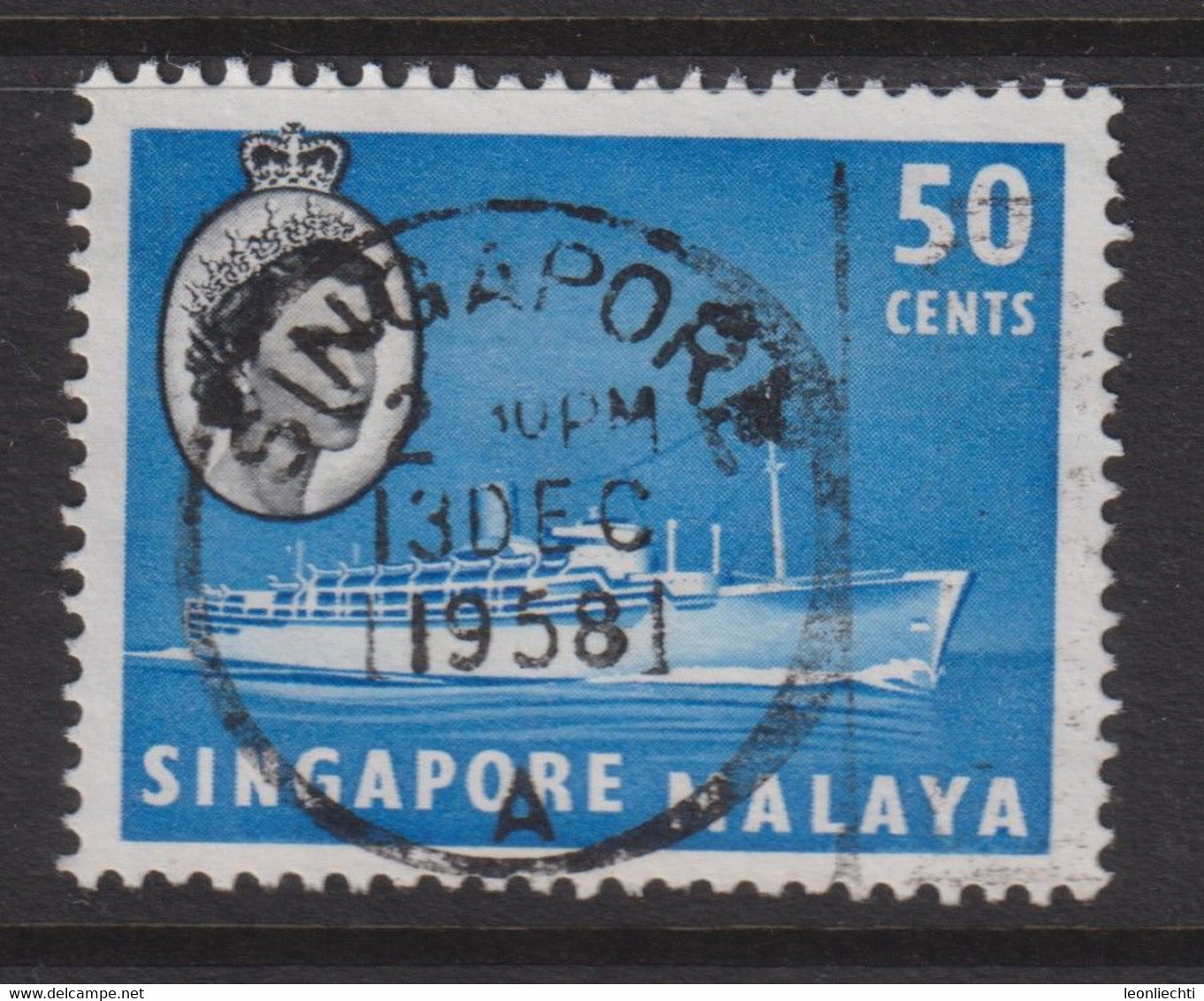 1955 Singapur - Malaya, Mi: SG 39 / Yt:SG 39, Chusan III (Liner) - Singapour (...-1959)