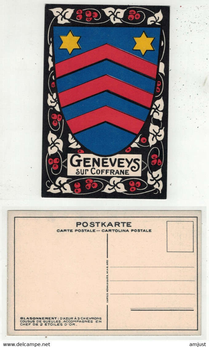 Suisse // Schweiz // Switzerland // Neuchâtel // Geneveys Sur Coffrane Blason De La Commune - Coffrane