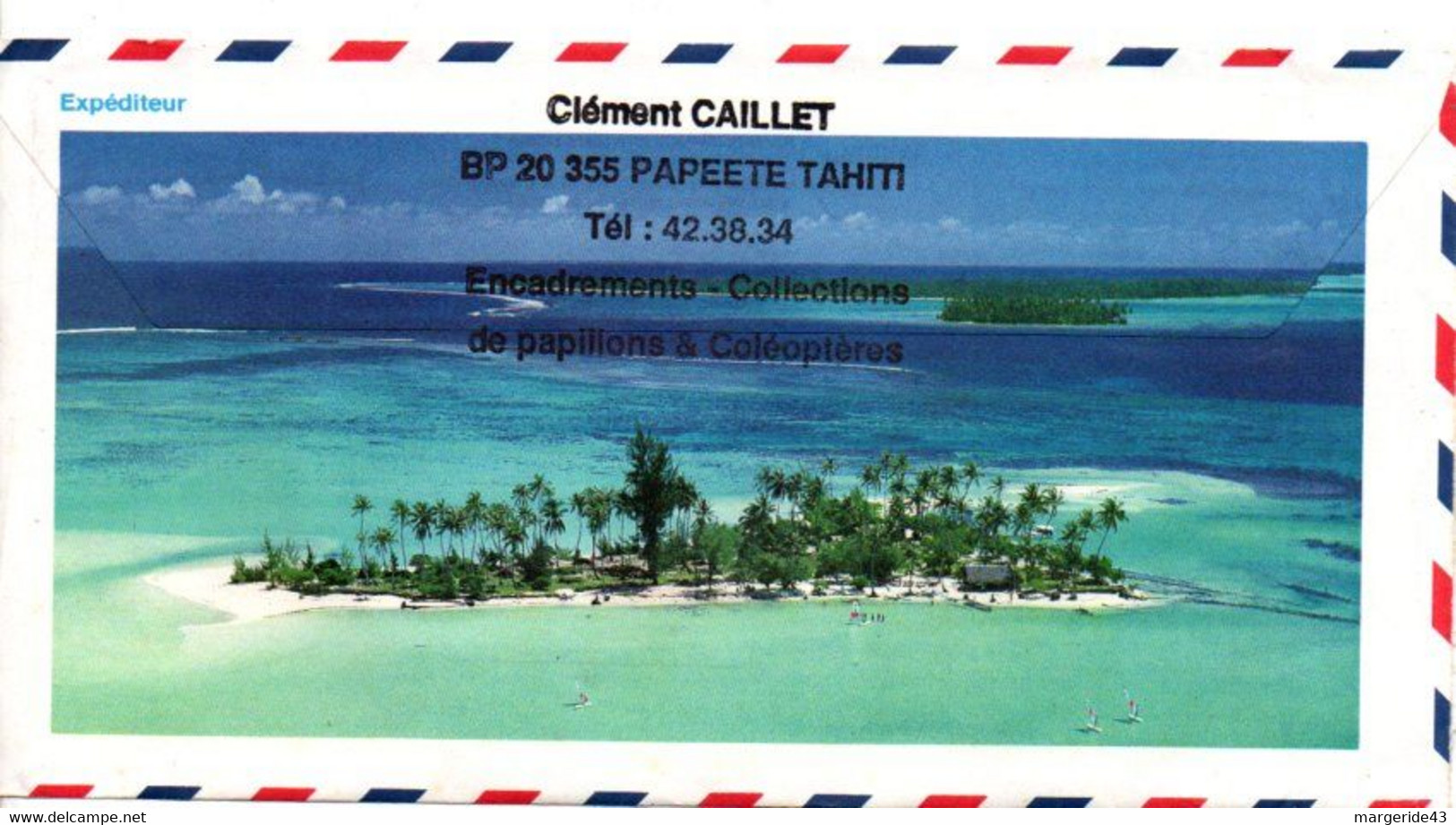 POLYNESIE AFFRANCHISSEMENT COMPOSE SUR LETTRE POUR LA FRANCE 1988 - Briefe U. Dokumente