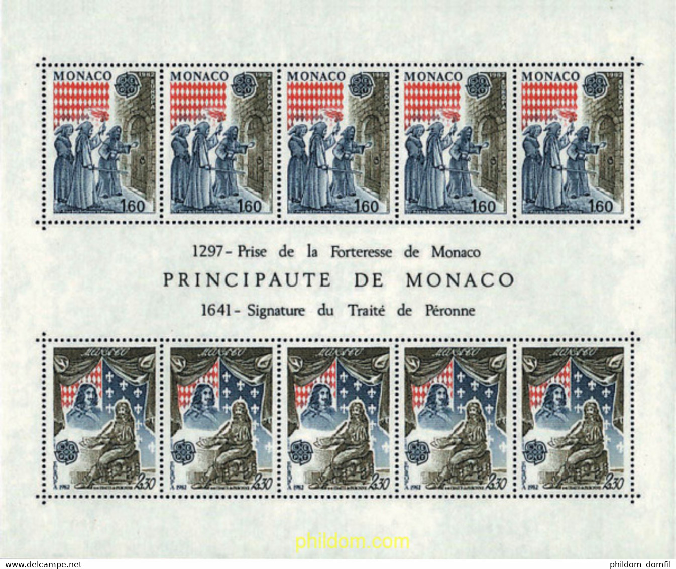 62497 MNH MONACO 1982 EUROPA CEPT. HISTORIA - Sonstige & Ohne Zuordnung