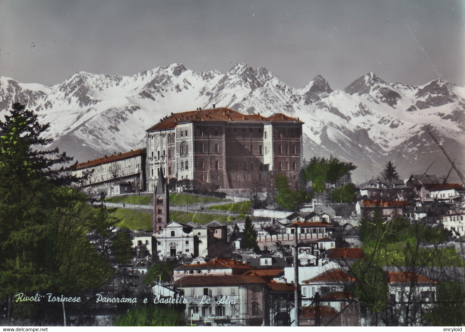 Rivoli Torinese Panorama E Castello Le Alpi - Rivoli