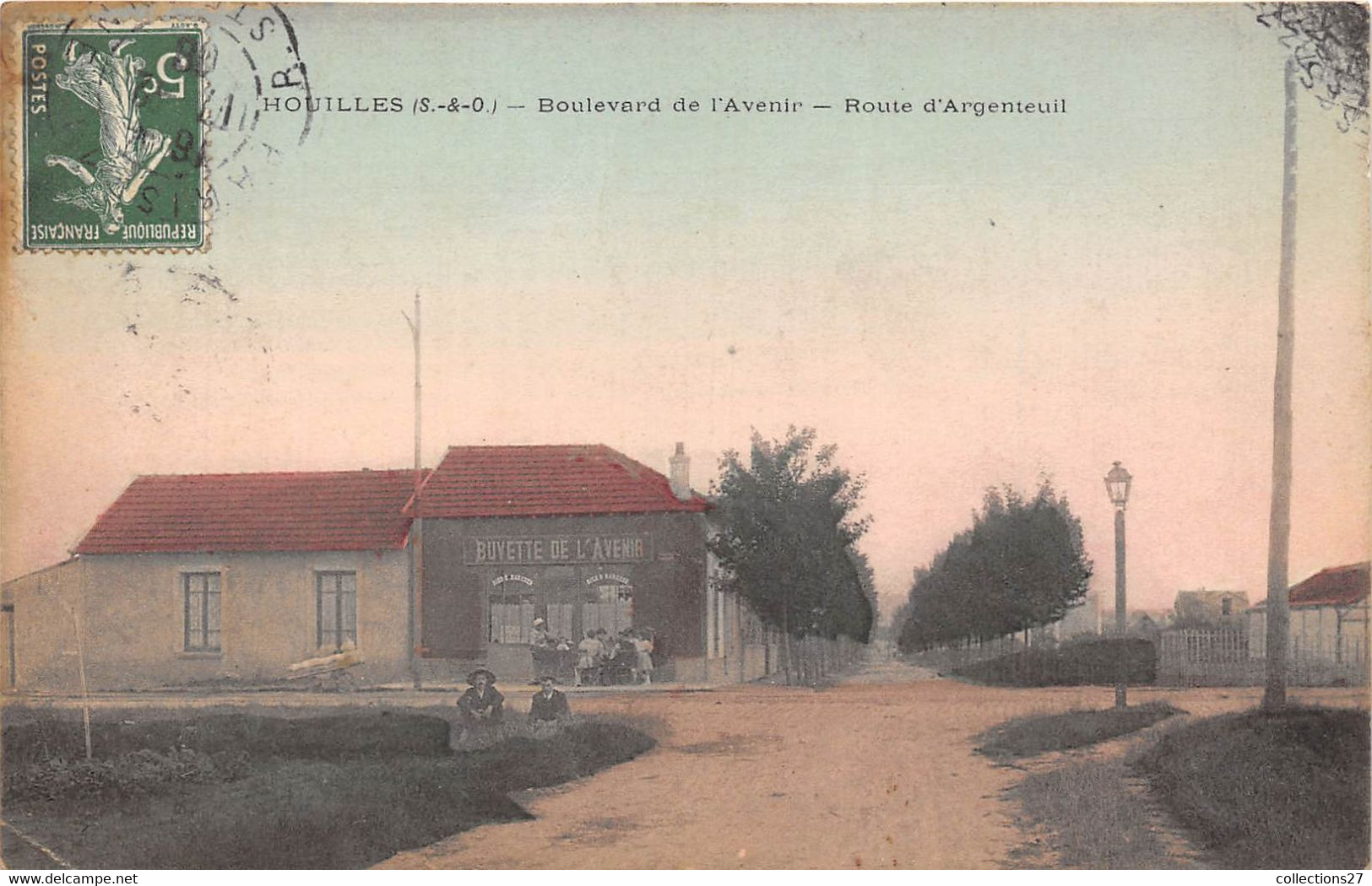 78-HOUILLES- BOULEVARD DE L'AVENIE - ROUTE D'ARGENTEUIL- VOIR BUVETTE DE L'AVENIR - Houilles