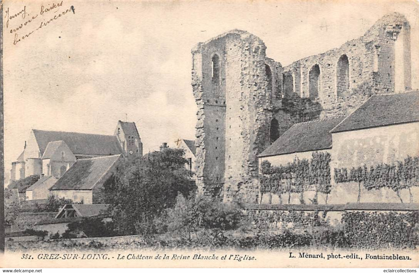 Grez Armainvilliers         77         Le Château De La Reine Blanche        (voir Scan) - Gretz Armainvilliers