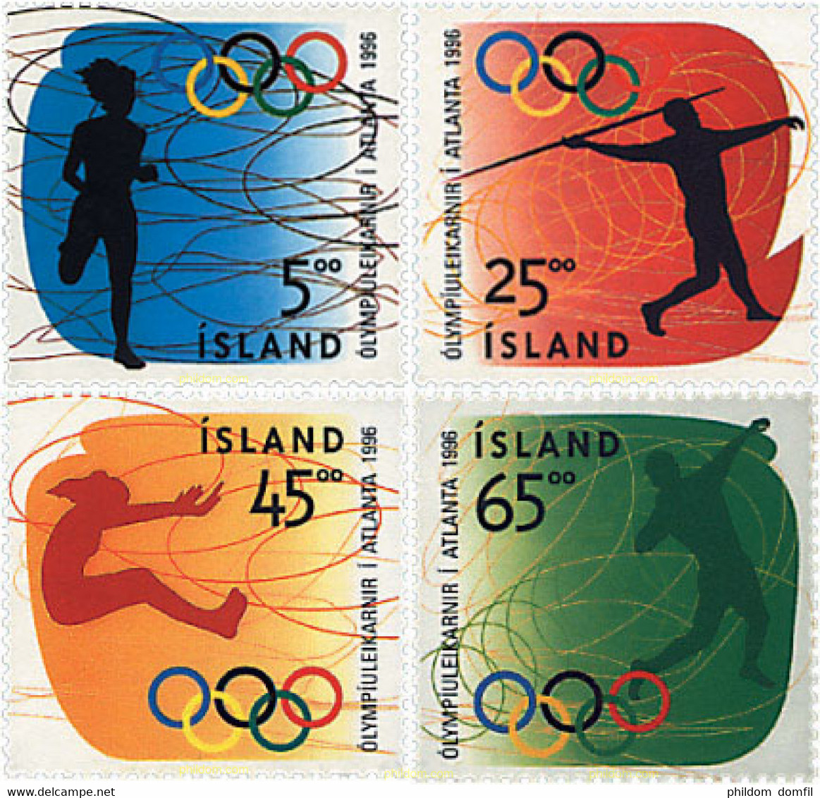 66929 MNH ISLANDIA 1996 26 JUEGOS OLIMPICOS VERANO ATLANTA 1996 - Lots & Serien