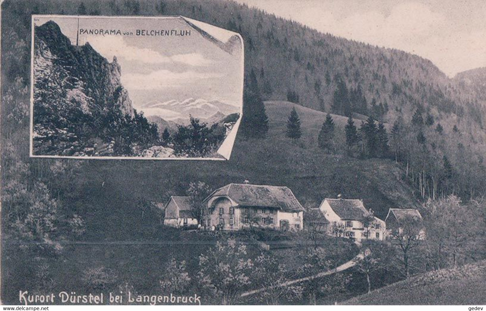 Langenbruck BL, Kurort Dürstel Bei Langenbrück, Belchenfluh (26660) - Langenbruck