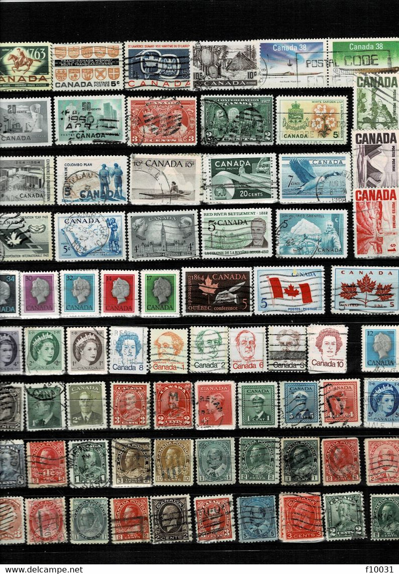 CANADA Timbres Total 257° Cote Y&T 120 € Vendus à 15 % De La Cote Soit à 18 € - Other & Unclassified