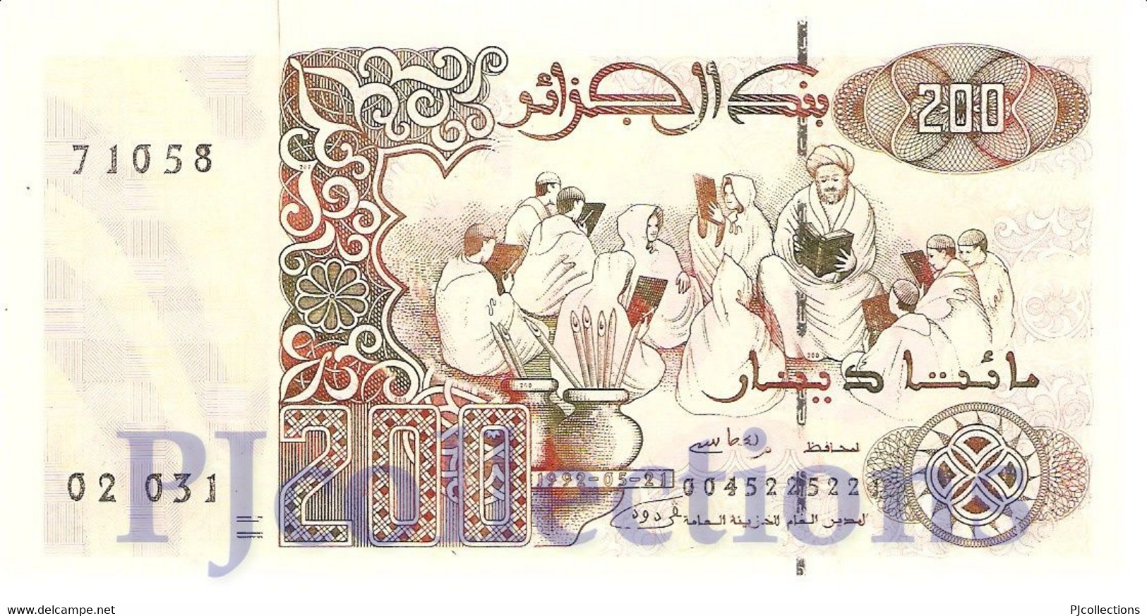 ALGERIA 200 DINARS 1992 PICK 138 UNC - Algérie