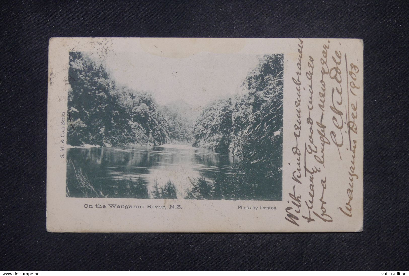 NOUVELLE ZÉLANDE - Affranchissement De Wanganui Sur Cp Pour Londres Et Redirigé Vers La France En 1903 - L 141424 - Lettres & Documents