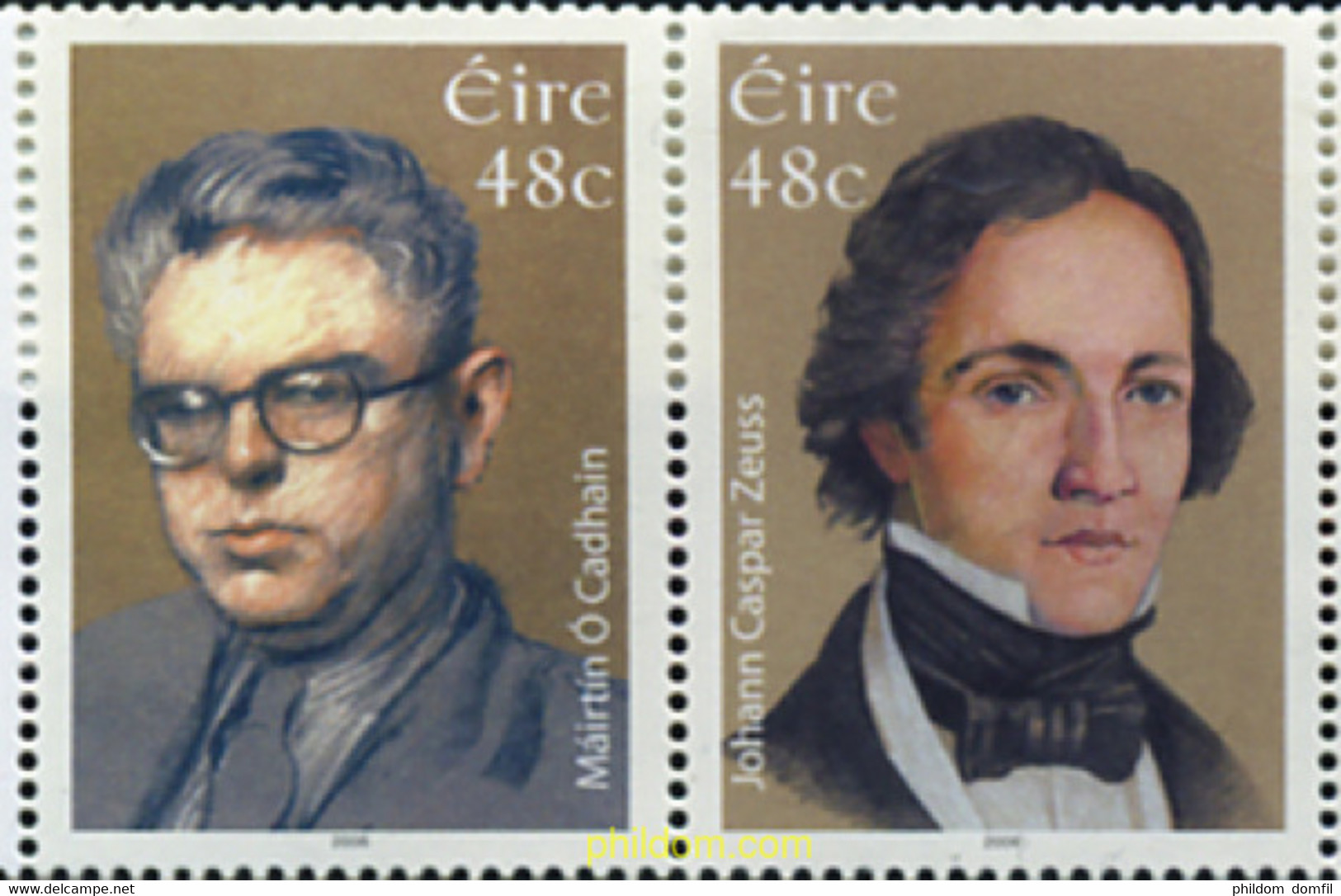 327362 MNH IRLANDA 2006 PERSONAJES - Collezioni & Lotti