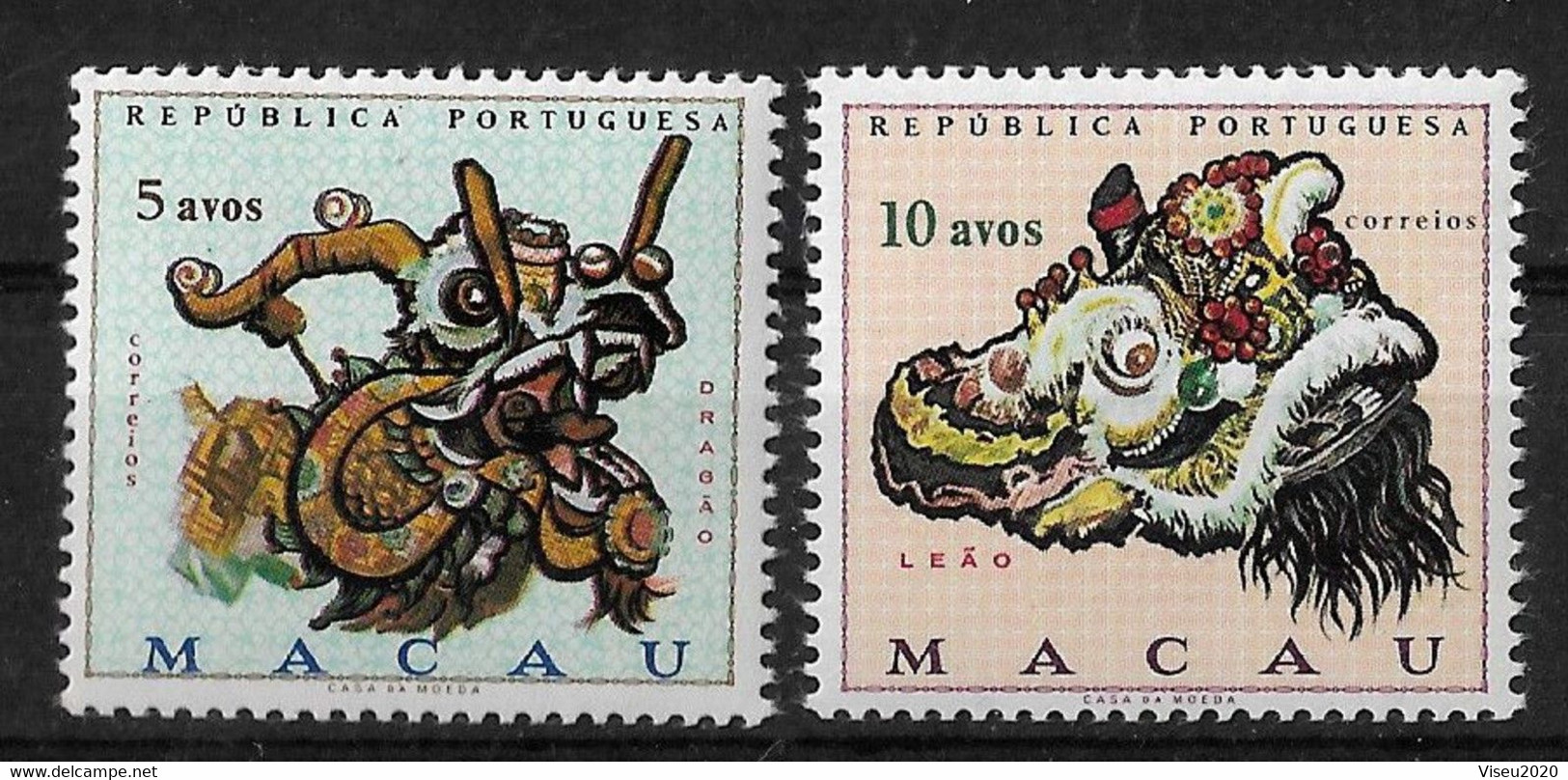 Macau 1971 Af 426-427 - Chinese Carnival Masks MNH - Oblitérés