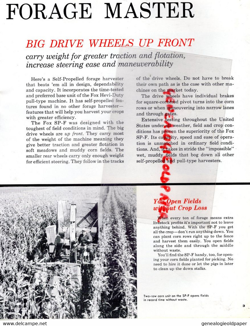 27- IVRY LA BATAILLE-RARE CATALOGUE PROMILL-FOX RIVER TRACTOR APPLETON WISCONSIN- AGRICULTURE-MACHINE AGRICOLE TRACTEUR - Landwirtschaft