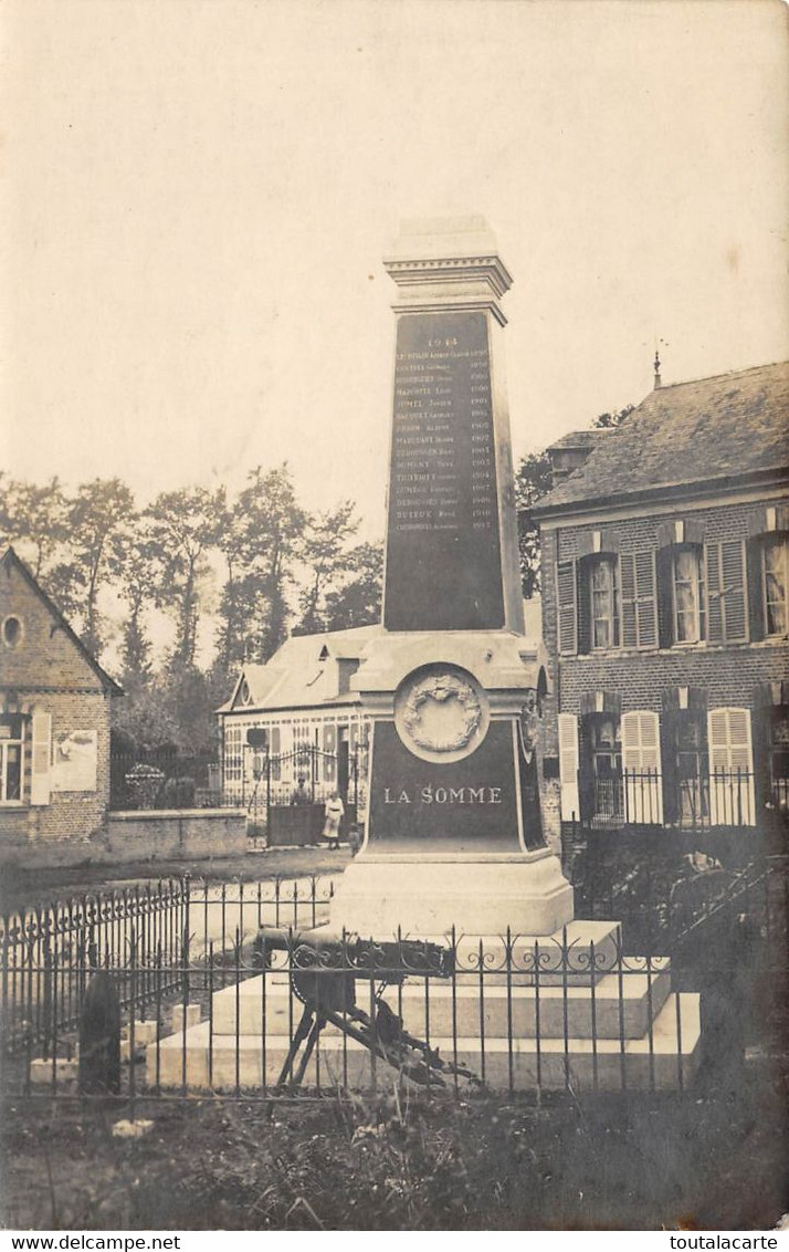 CARTE PHOTO 80 AILLY LE HAUT CLOCHER MONUMENT AUX MORTS - Ailly Le Haut Clocher