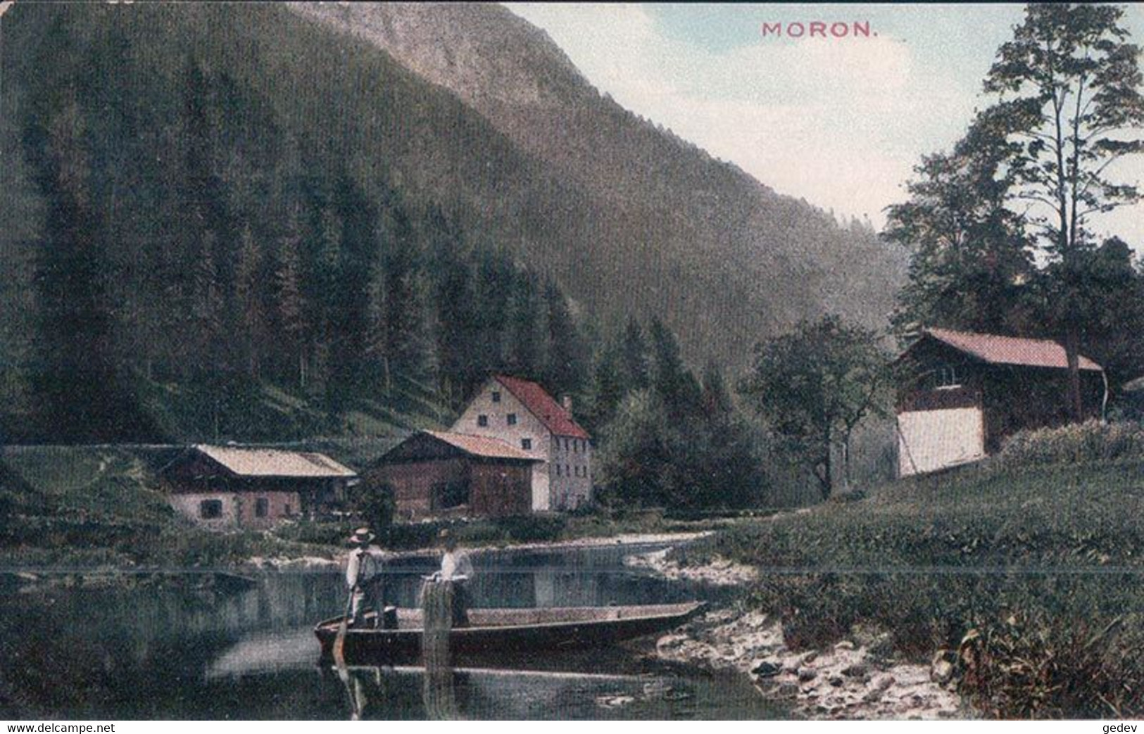 Malleray BE, Moron, Partie De Pêche En Rivière (11.9.1911) - Malleray