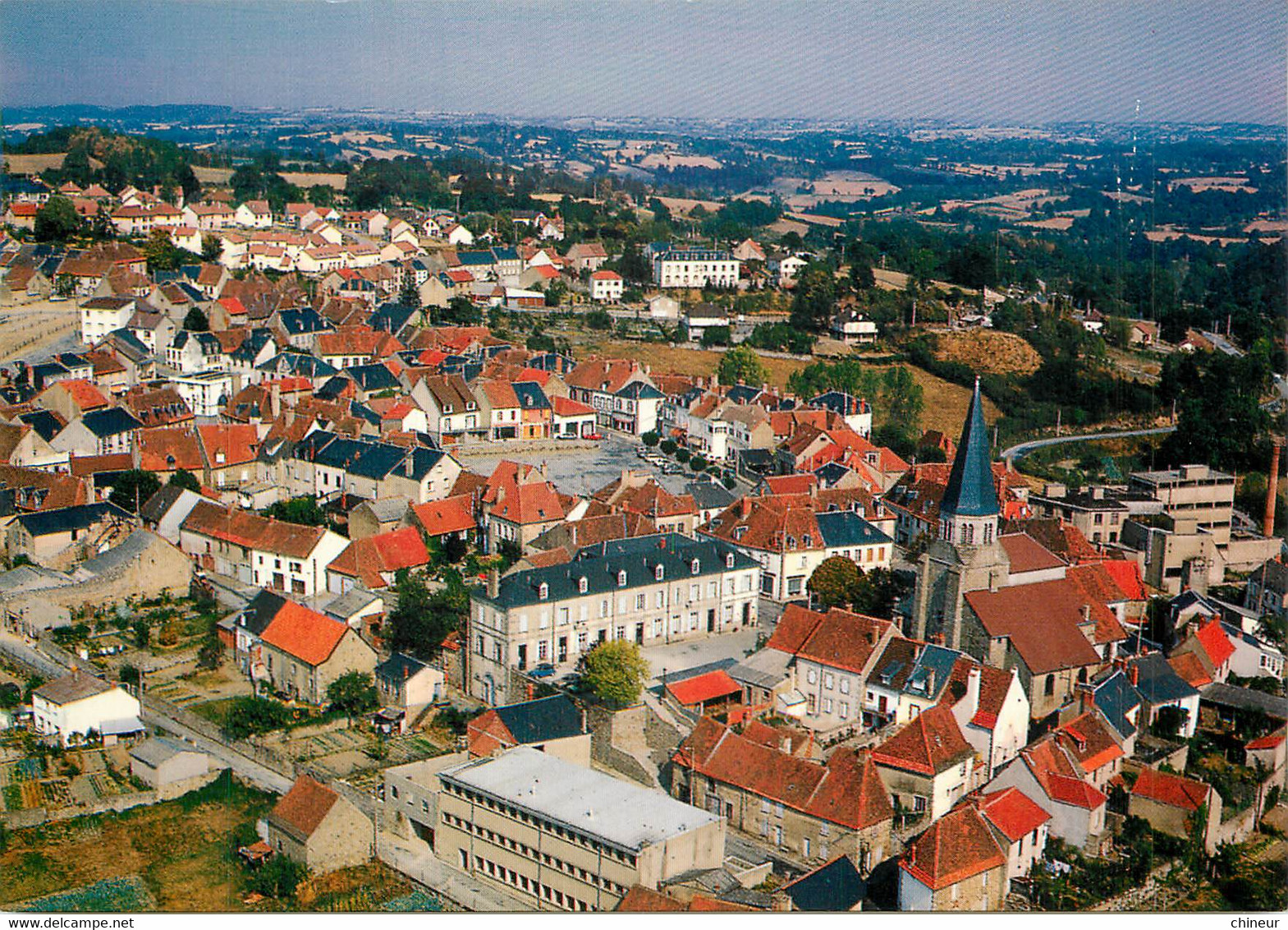 AUZANCES VUE GENERALE AERIENNE - Auzances